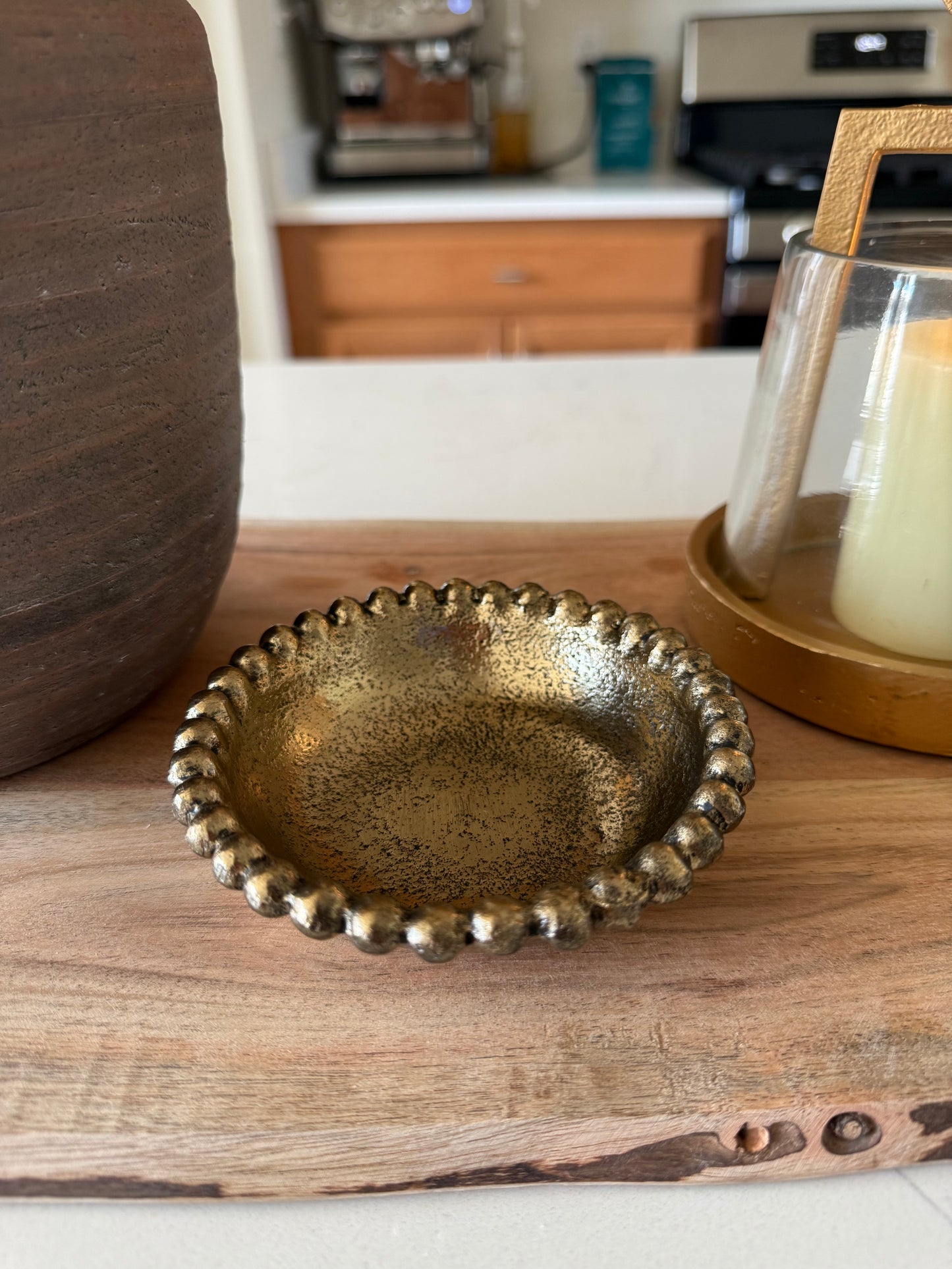 Gold Beaded Bowl