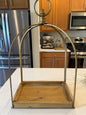 Gold Metal Lantern -Wide