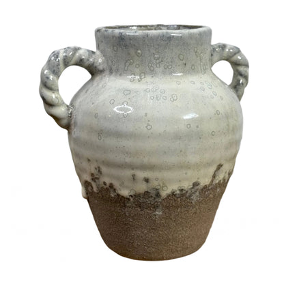 Double Handled Glazed Vase