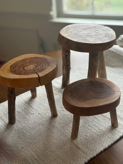 Live Edge Wood Pedestal -