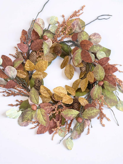 Whispering Fall Leaves Wreath