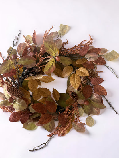 Whispering Fall Leaves Wreath