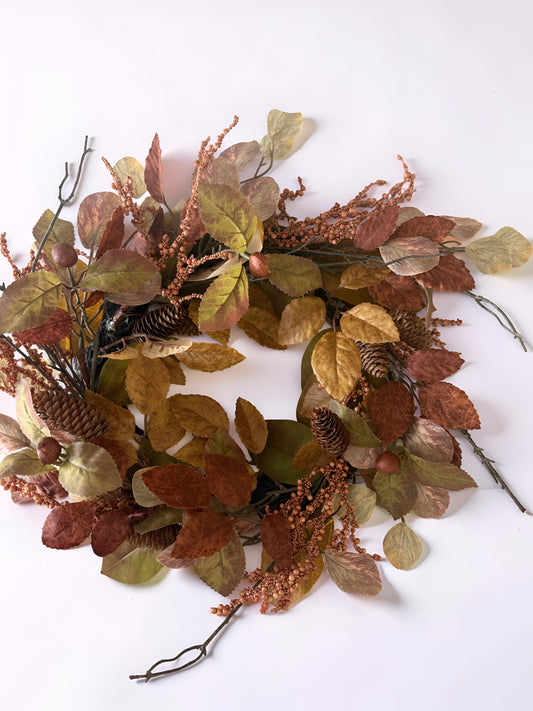 Whispering Fall Leaves Wreath