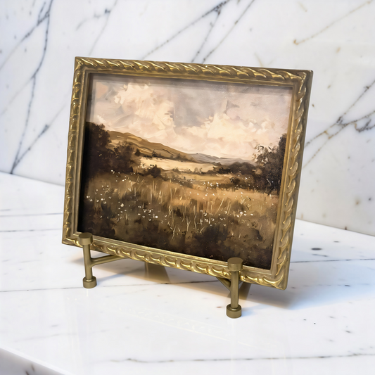 Gold Frame with Landscape Art