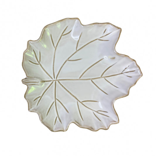 Reactive Glaze Leaf Plate
