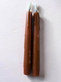 Rust LED Drip Taper Candles Set of 2