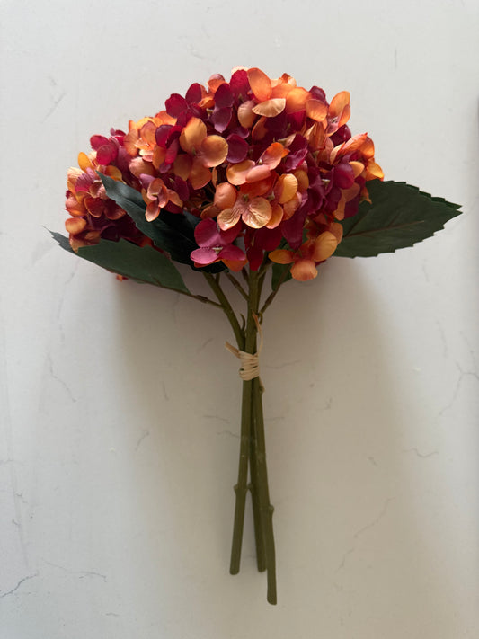 Two Tone Hydrangea Bundle - 13”