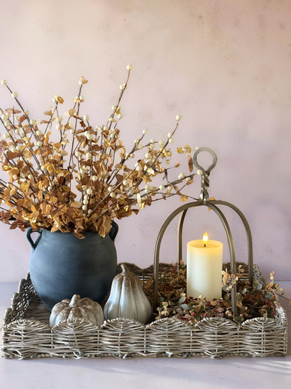 Grey Wash Willow Tray
