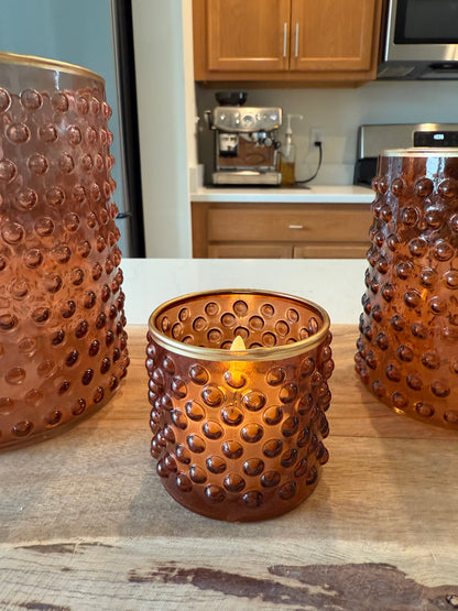 Brown Embossed Dot Containers
