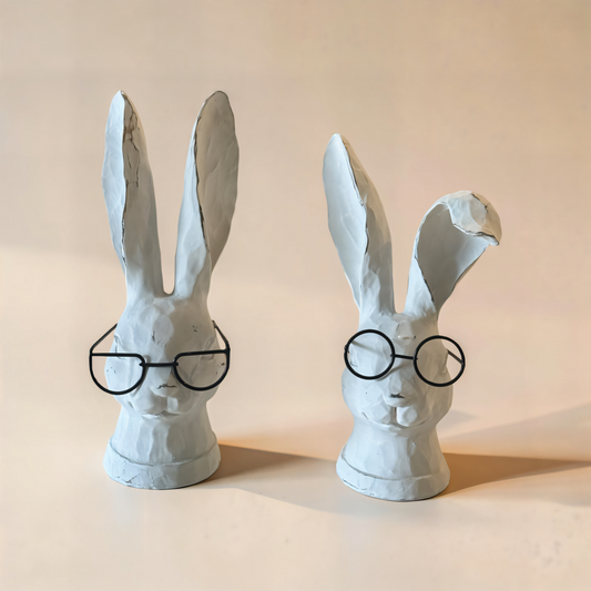 Rabbit with Glasses - 8''H