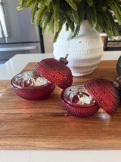 Red Dot Ornament Jar