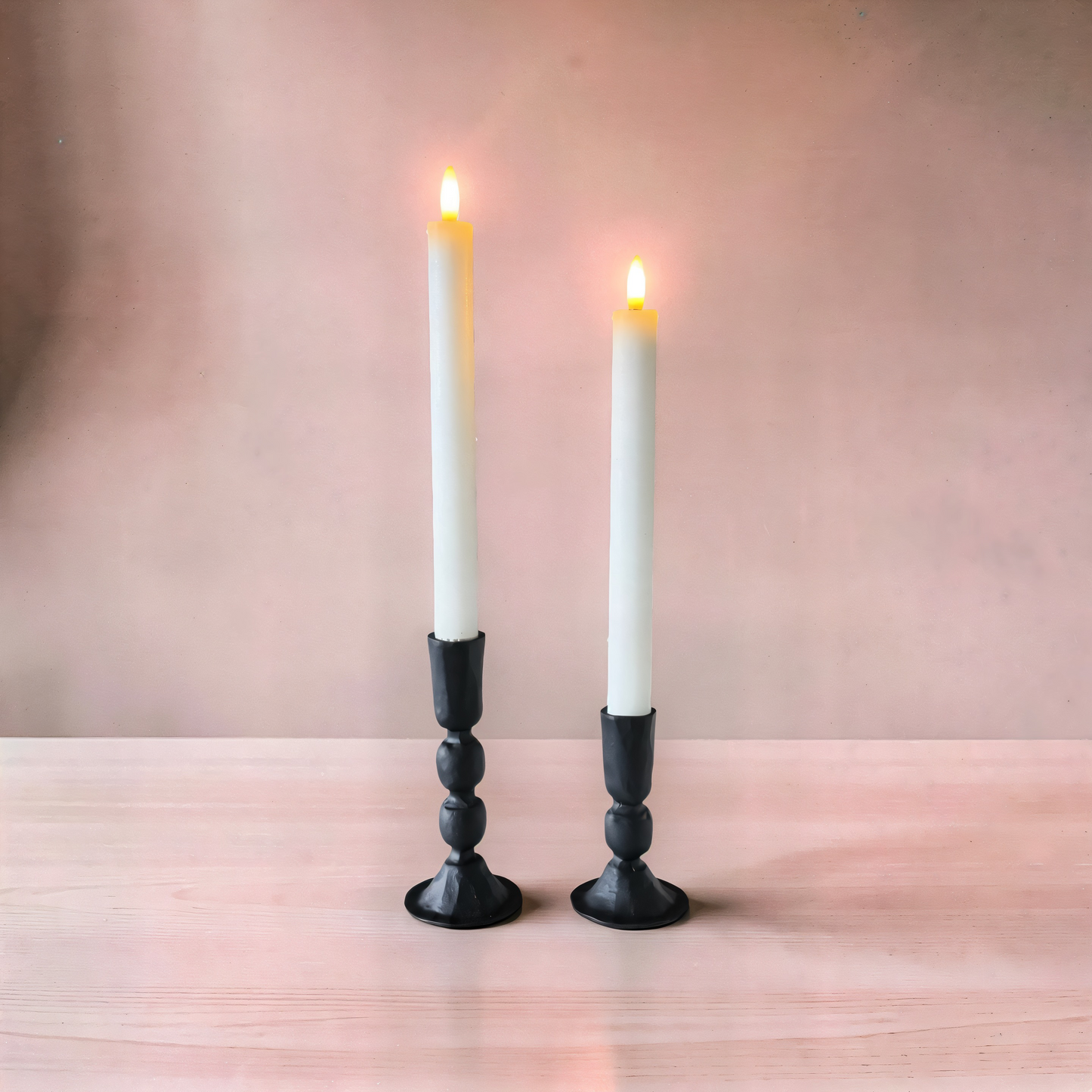 Black Taper Holder - set of 2