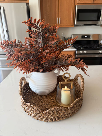 White Ceramic Vase -6''