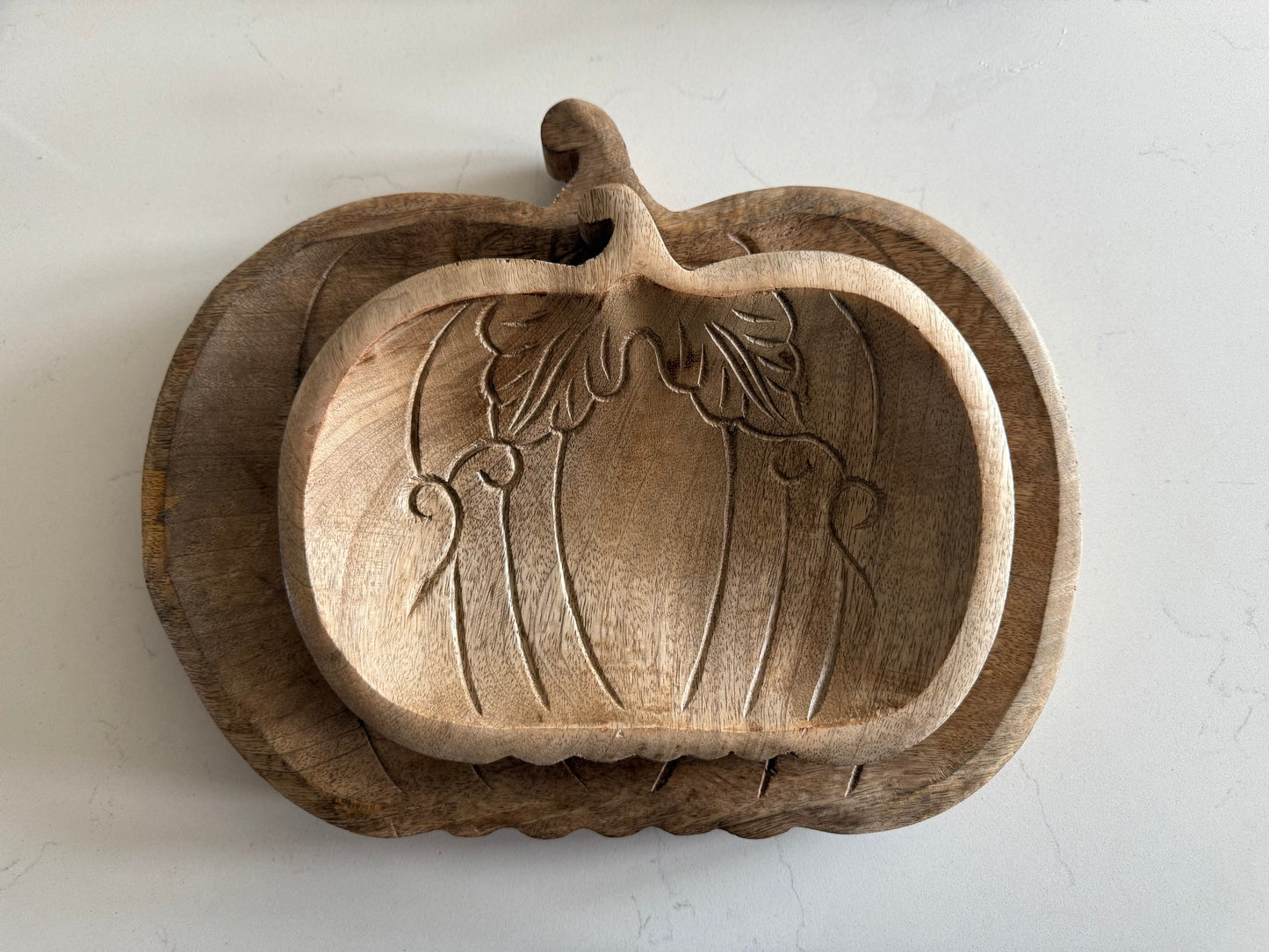 Pumpkin Wood Tray