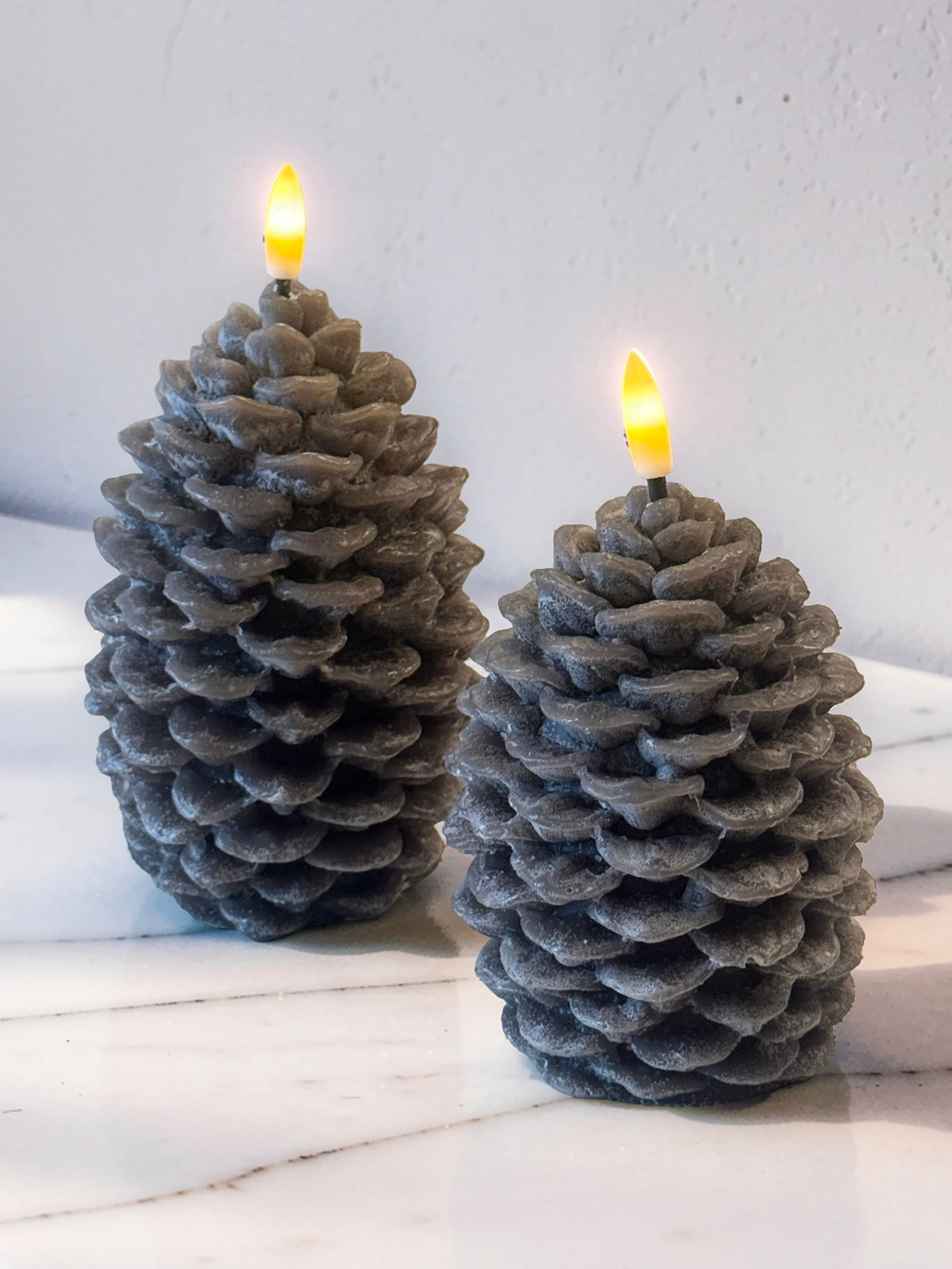 LED Pinecone Candle