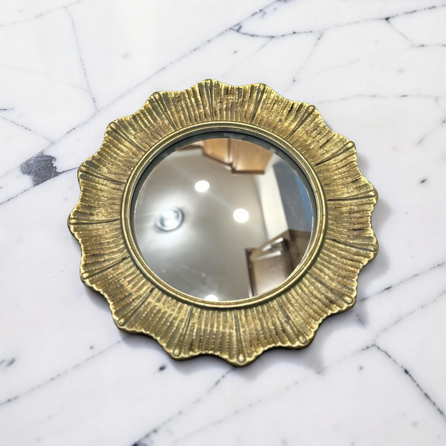 Round Gold Mirror