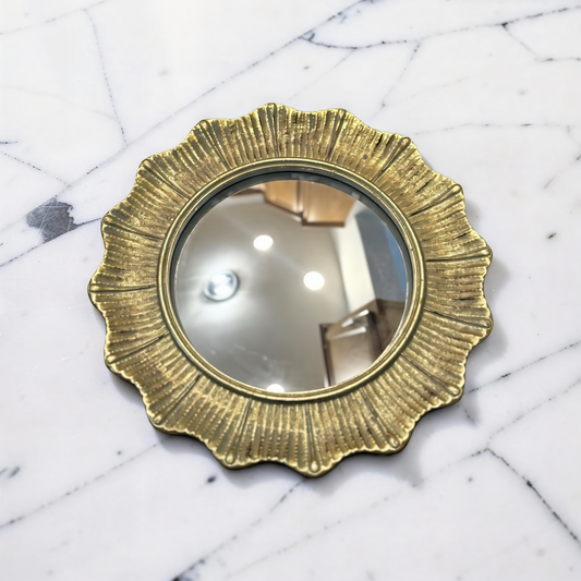 Round Gold Mirror