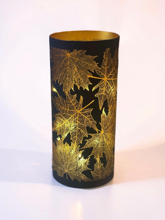 Maple Leaf Luminary with LED Lights