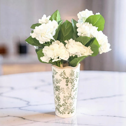 White Real Touch Hydrangea Bundle - 13''L