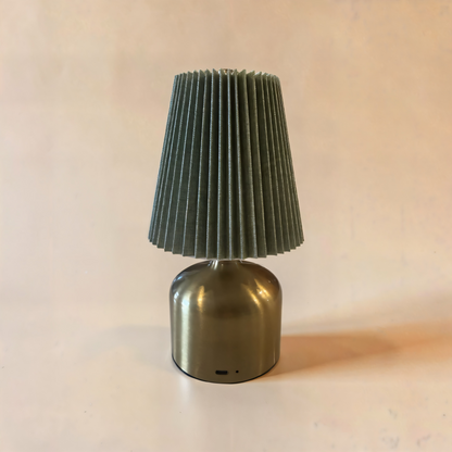 Rechargeable Green/Gold LED Lamp