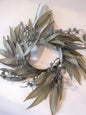 Tan Eucalyptus and Rosehip Wreath