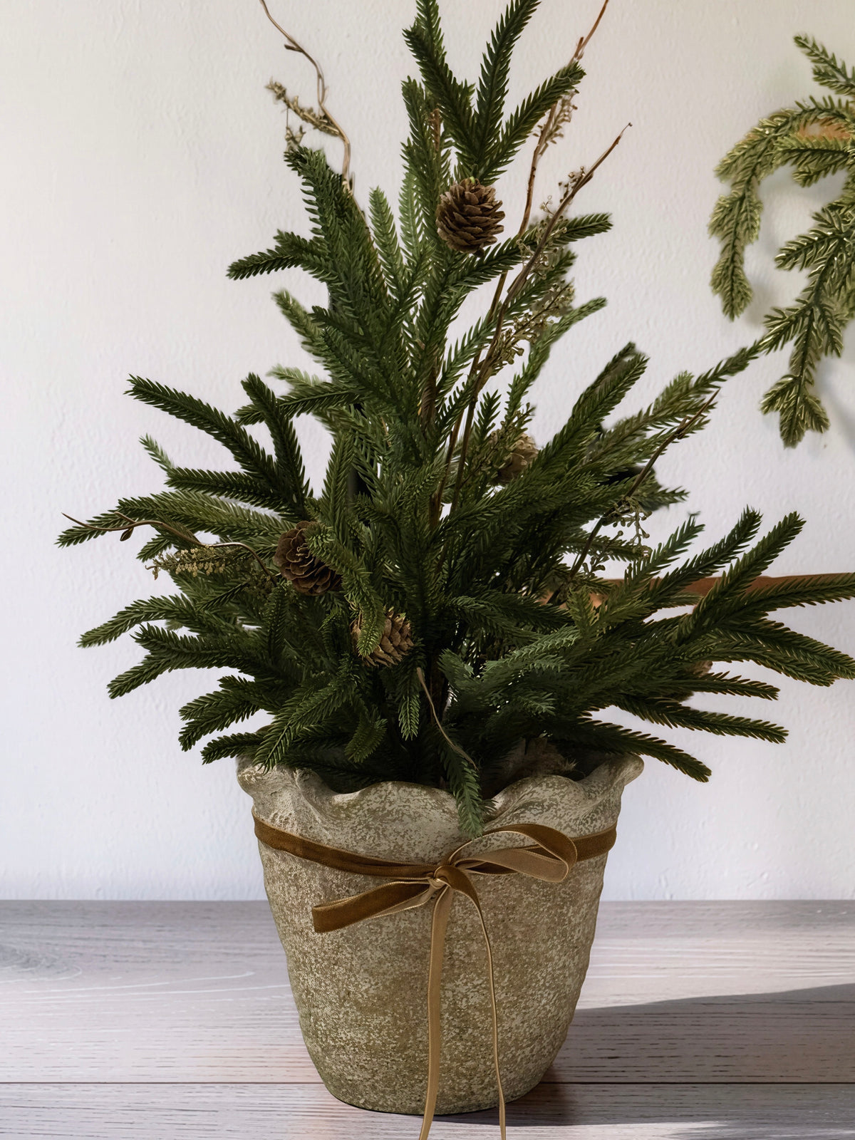 Copper Ruffle Edge Planter