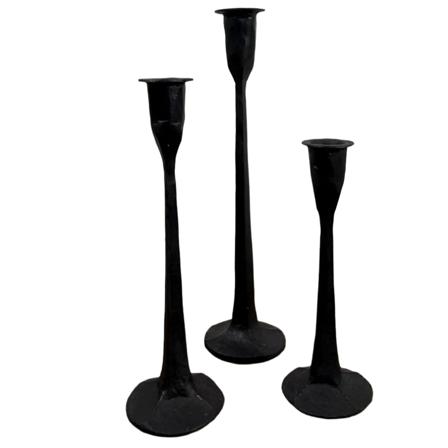 Iron Candle Holders - Set of 3