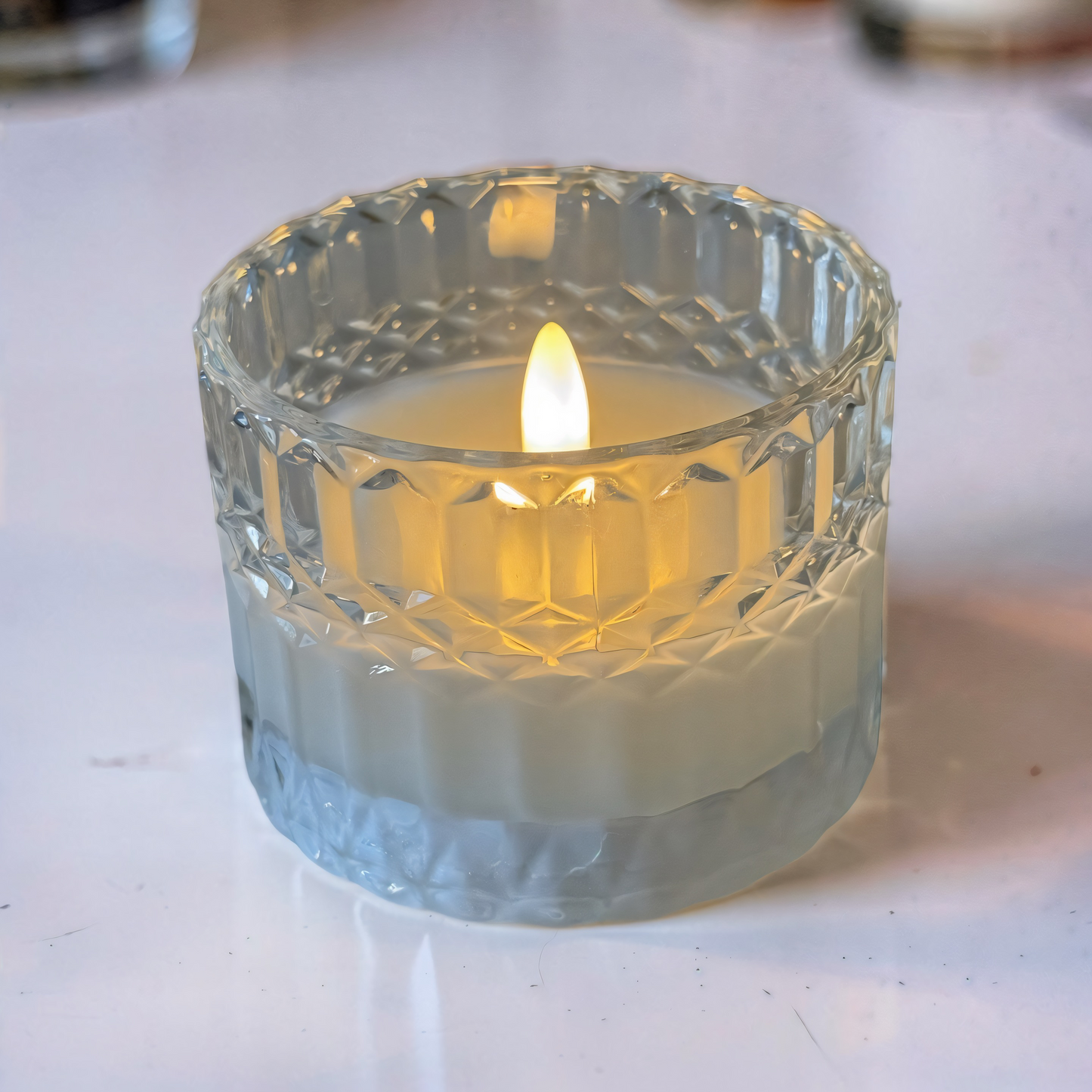 Glass Flameless Candle