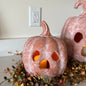 Terracotta Ghost Face Pumpkin-8”