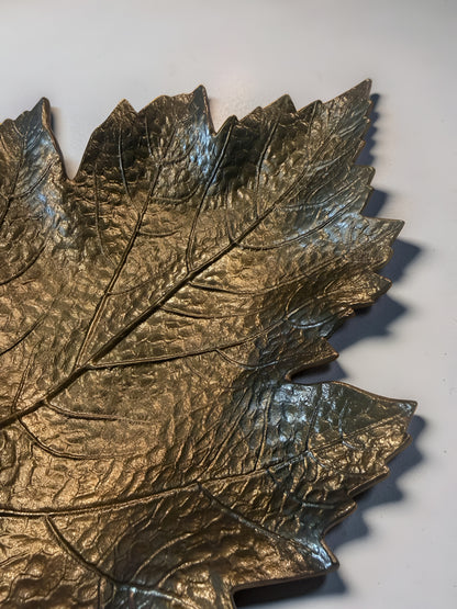 Antique Gold Leaf Dish