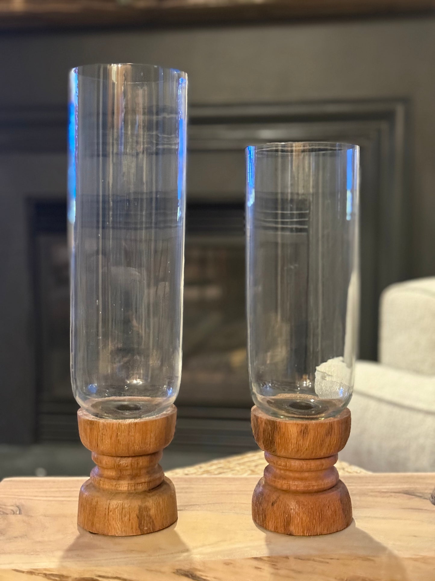 Natural Wood Taper Holder