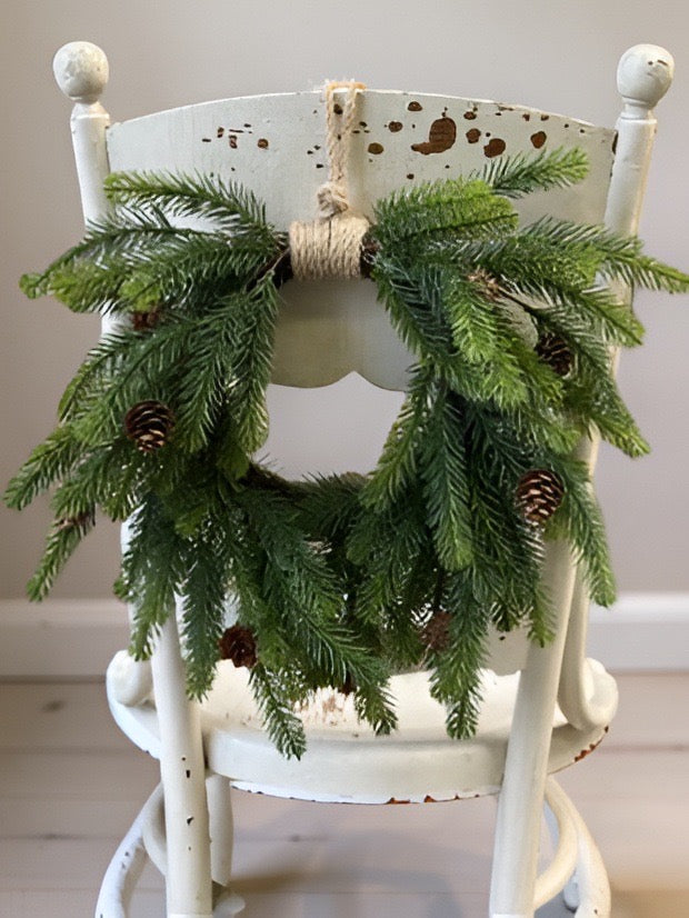 Angel Pine Hanging Wreath