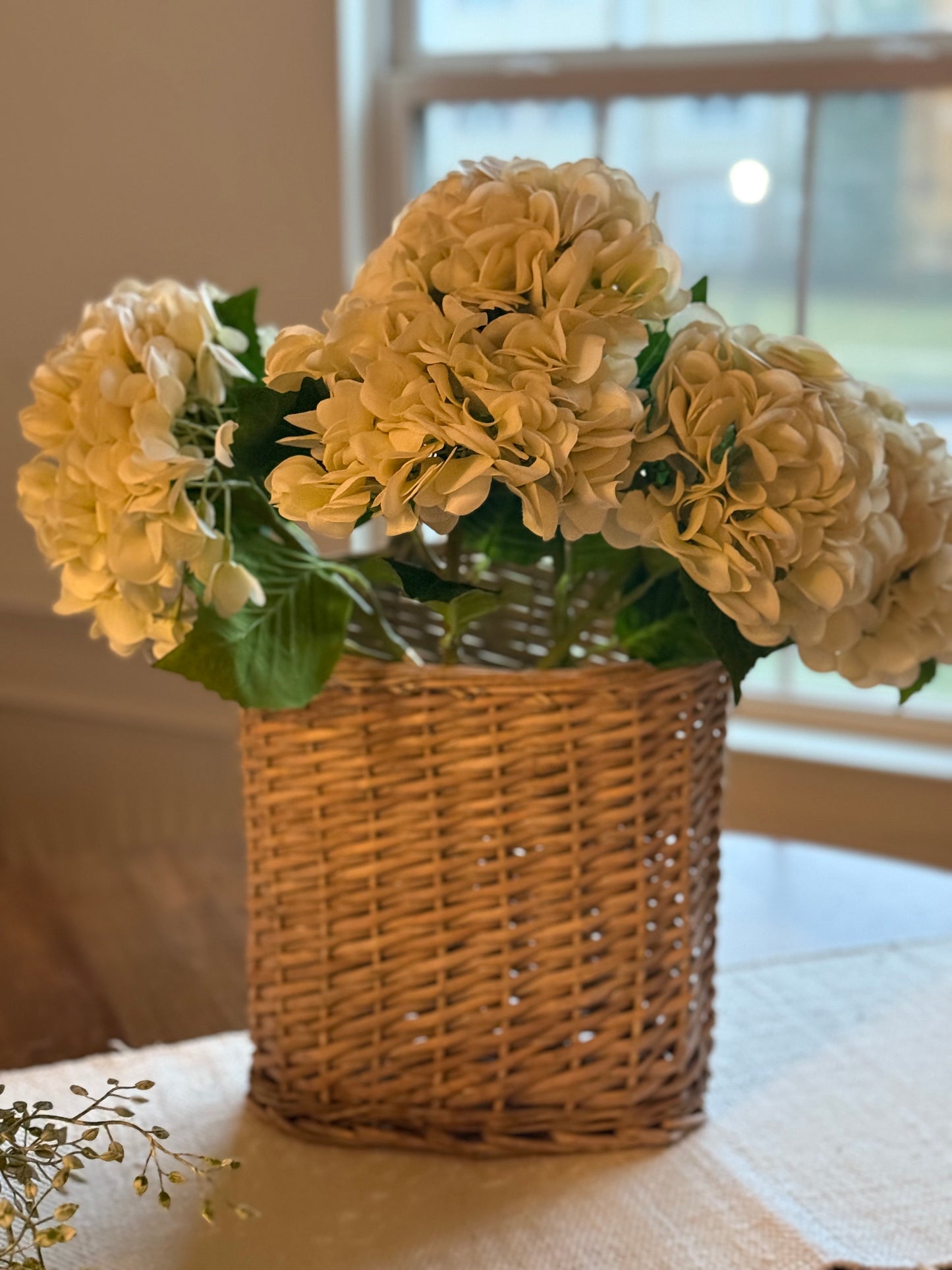 Grey Willow Hanging Basket