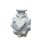 Beaded Heart Vase