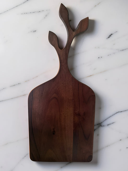 Acacia Wood Cutting Board with Handle