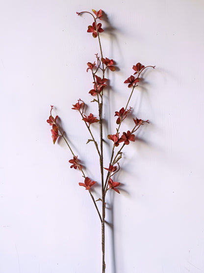 Burgundy, Brown Magnolia Blossom Spray