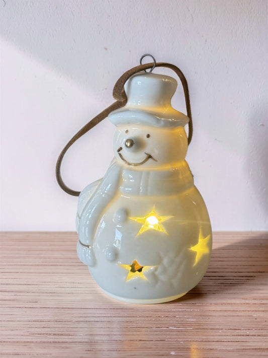 Ceramic Snowman Ornament