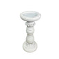 White Beaded Candle Holder