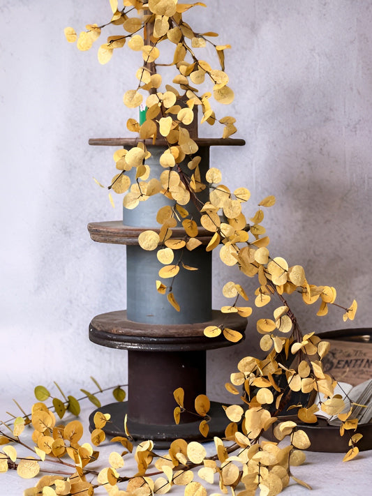 Mustard Penny Leaf Garland