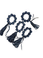 Wood Bead Napkin Rings - Set of 4