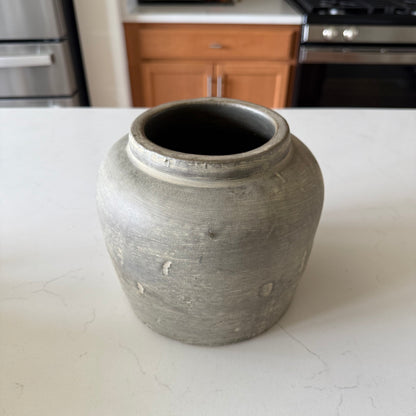 Charcoal Square Vase -7.9”