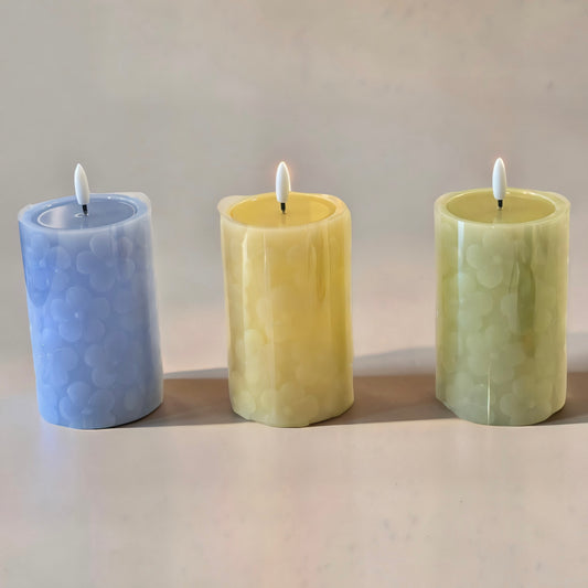 Pastel LED Pillar Candles