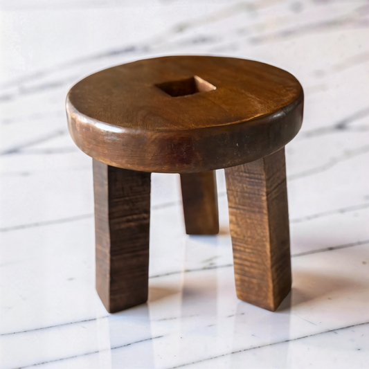 Mango Wood Round Pedestal