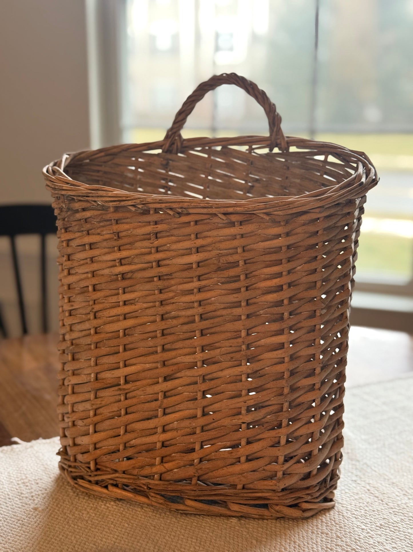 Grey Willow Hanging Basket