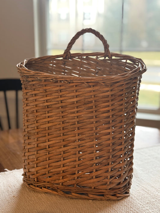 Grey Willow Hanging Basket