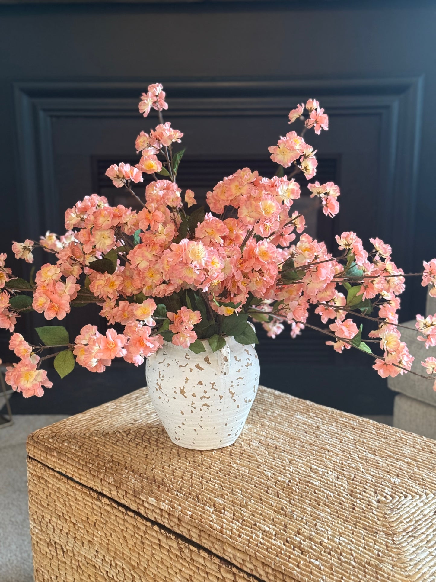 Coral Peach Blossom Bush -