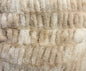 Cream and Tan Ribbed Fur Throw -40% OFF