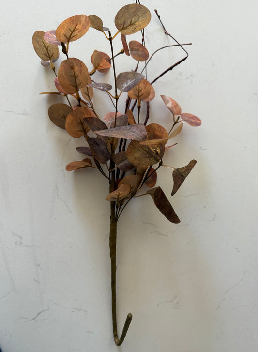 Orange Eucalyptus and Twig Stem - 19.5”