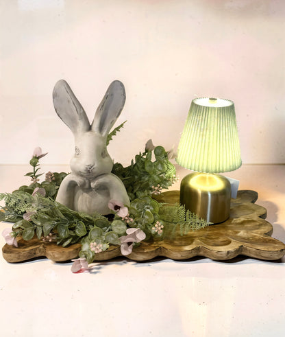 Rechargeable Green/Gold LED Lamp