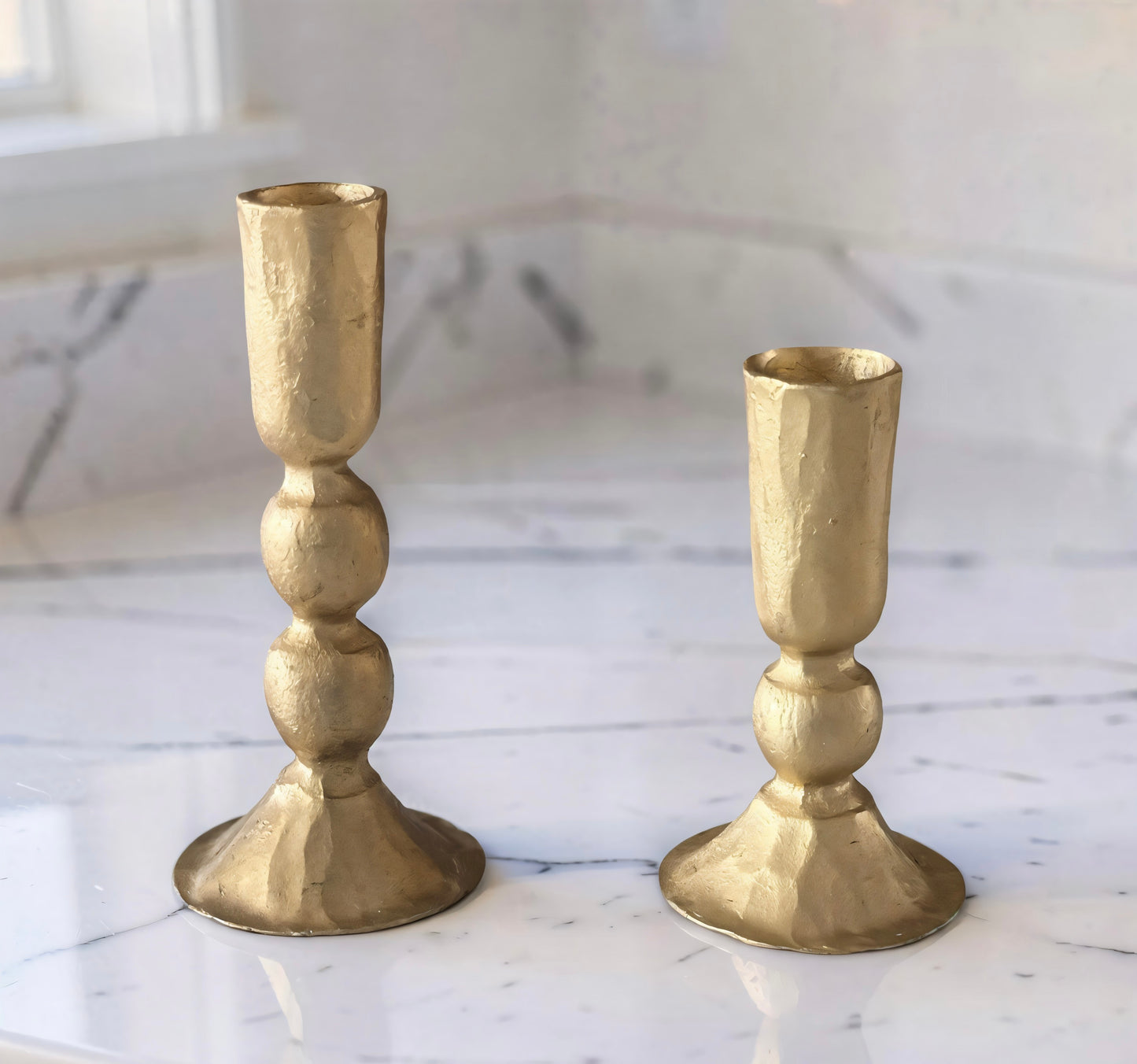 Gold Taper Holder - Set of 2